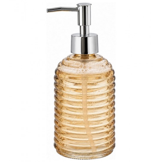 Porta Sabonete Líquido Glow 500ml De Vidro Cor Âmbar